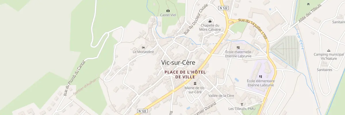 Plan du 8 Rue du Baillage à Vic-sur-Cère