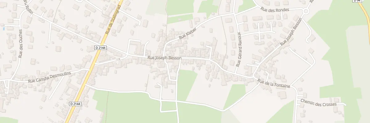 Plan du 36 Rue Joseph Besson à Désertines