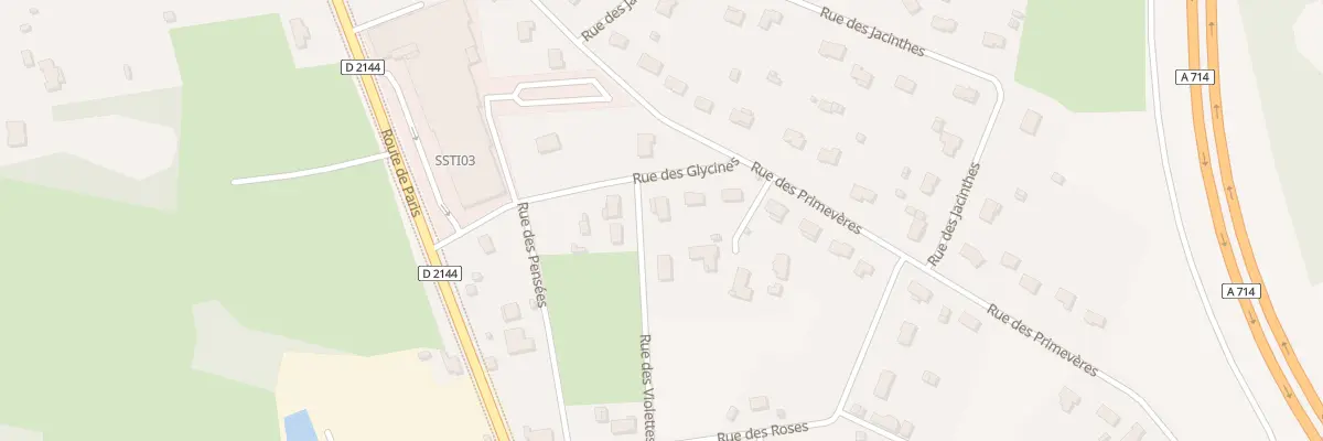 Plan du 1 Rue des Violettes à Saint-Victor