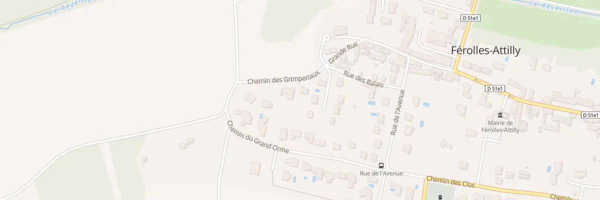 Plan du 2B Che des Grimperiaux à Férolles-Attilly