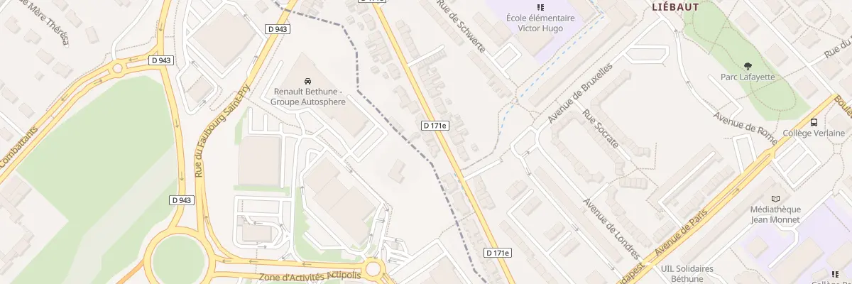Plan du 242 Rte de Vaudricourt à Fouquières-lès-Béthune