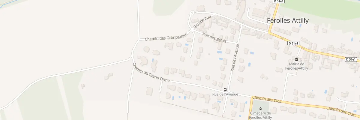 Plan du 6 Imp du Presbytère à Férolles-Attilly
