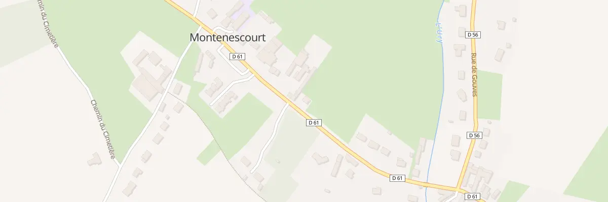 Plan du 20 Rue Principale à Montenescourt
