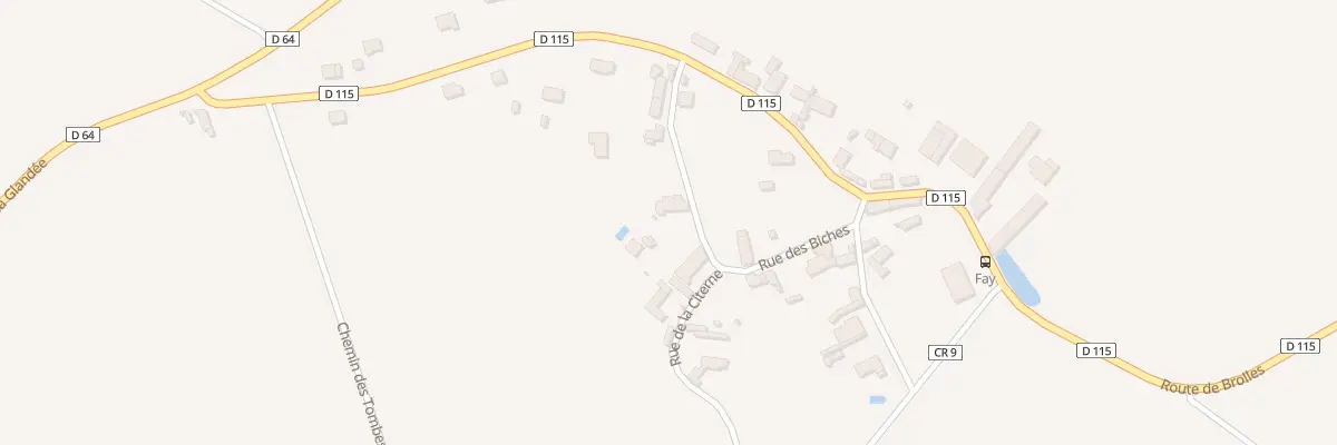 Plan du 6 Rue des Biches à Chailly-en-Bière
