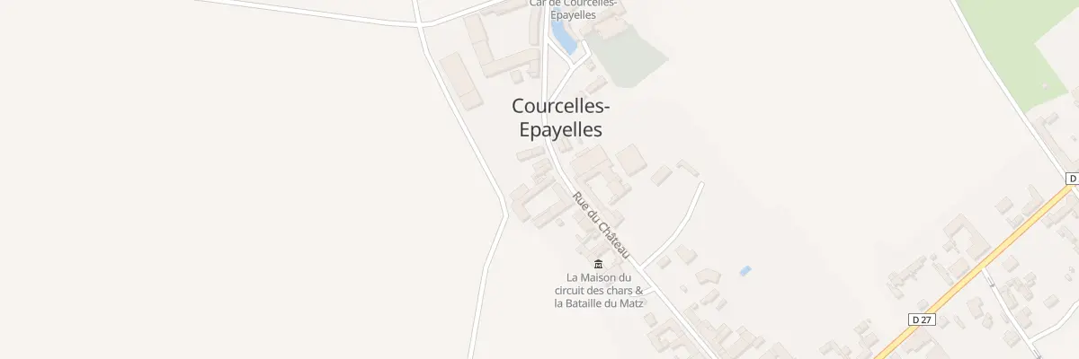 Plan du 305 Rue du Château à Courcelles-Epayelles