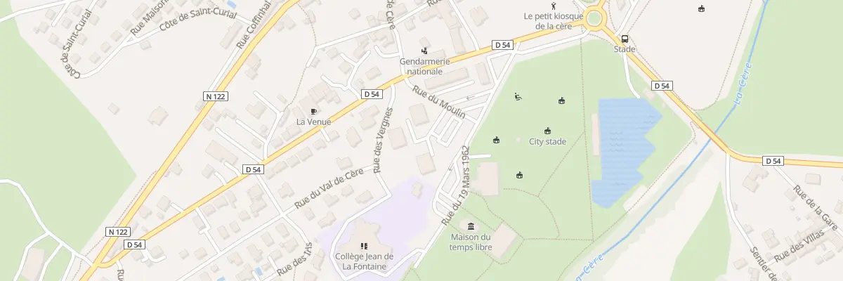 Plan du 5216B Rue du Moulin à Vic-sur-Cère