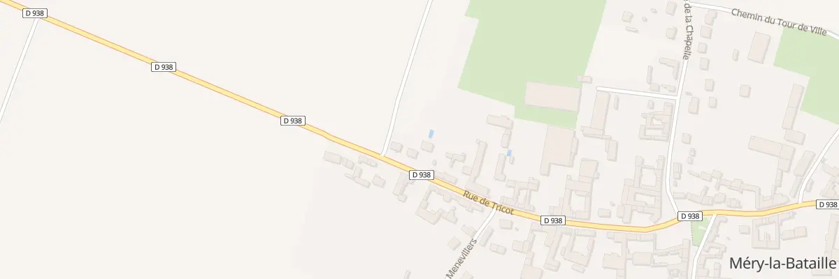 Plan du 28 Rue de Tricot à Méry-la-Bataille