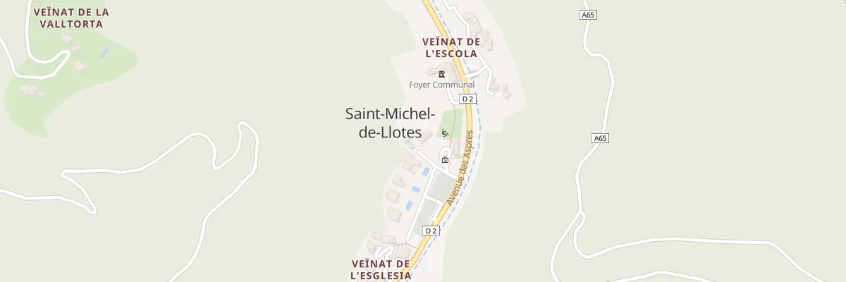 Plan du 25 A l’Eglise à Saint-Michel-de-Llotes