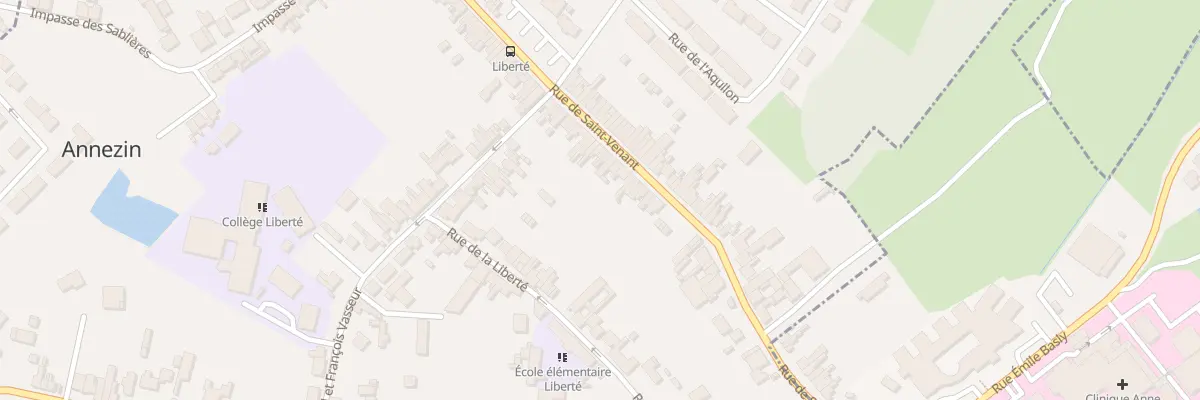 Plan du 197 Rue de Saint-venant à Annezin