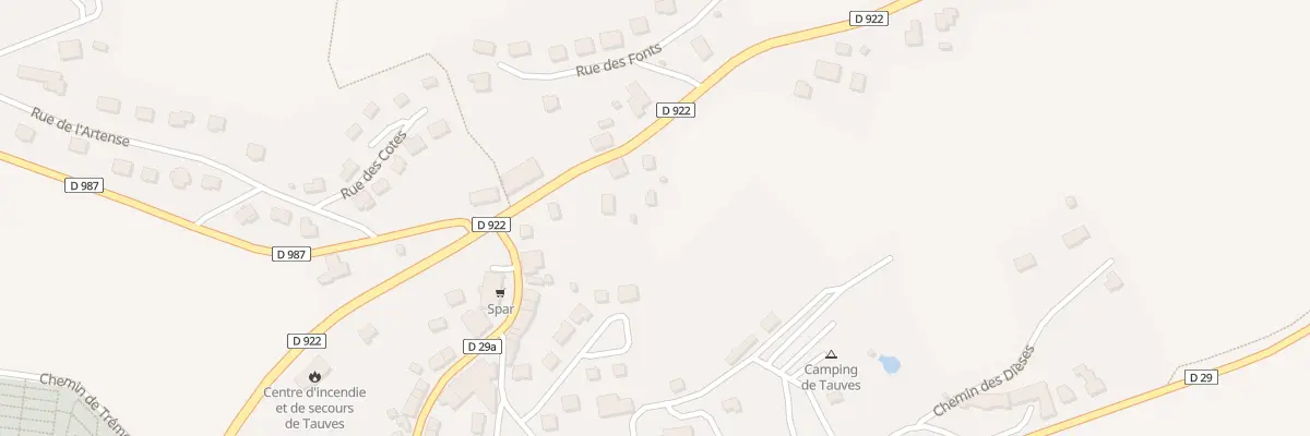 Plan du 5085A Tauves à Tauves