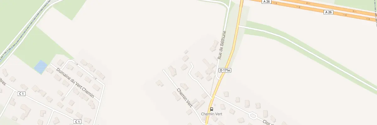 Plan du 855 Rue de Béthune à Vaudricourt