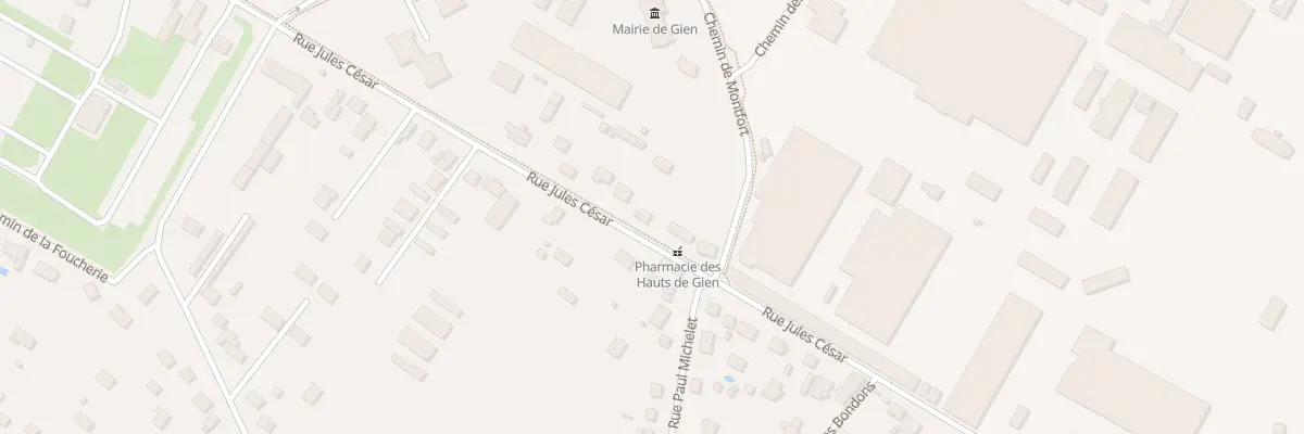 Plan du 24 Rue Jules César à Gien