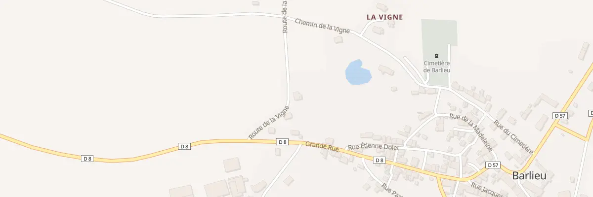 Plan du 3 Rte de la Vigne à Barlieu