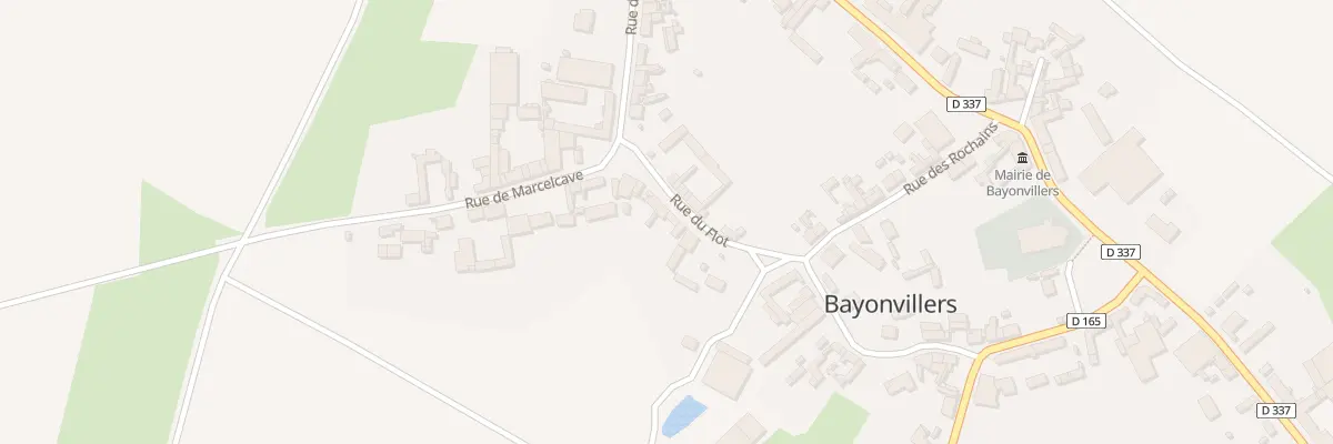 Plan du 3 Rue du Flot à Bayonvillers