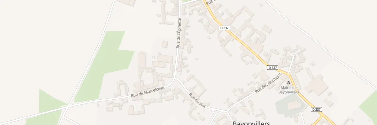 Plan du 4 Rue de l’Epinette à Bayonvillers