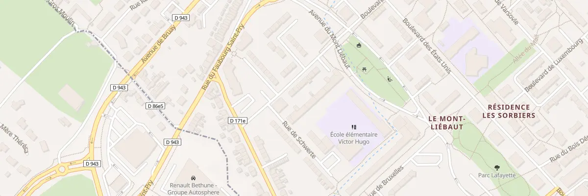 Plan du 13 Rue de Schwerte à Béthune