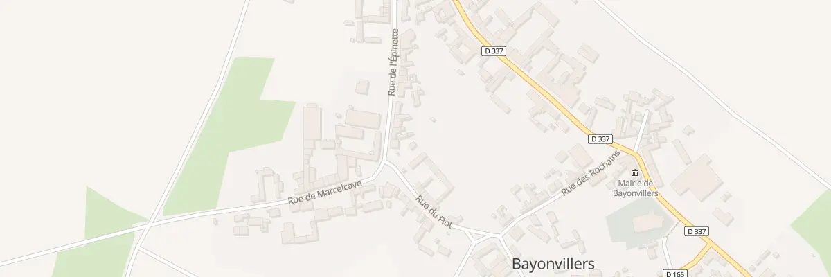 Plan du 2 Rue de l’Epinette à Bayonvillers