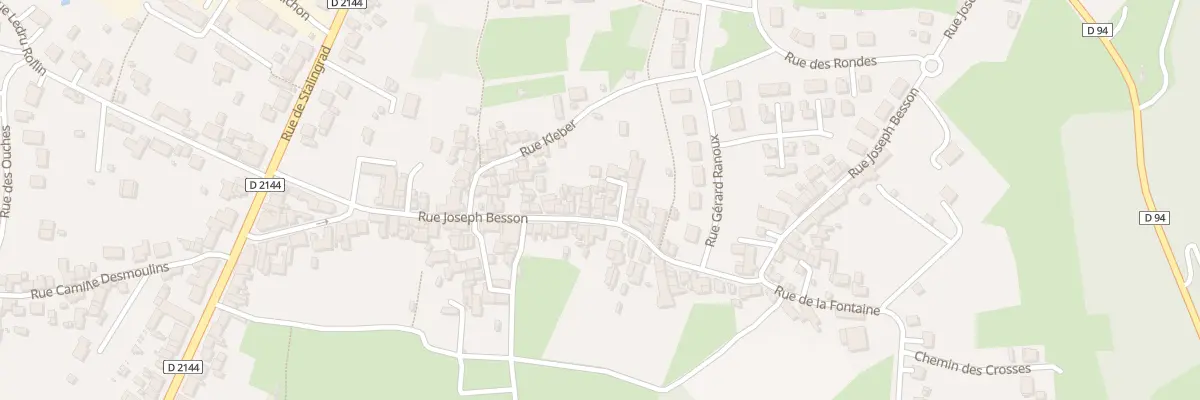 Plan du 53 Rue Joseph Besson à Désertines