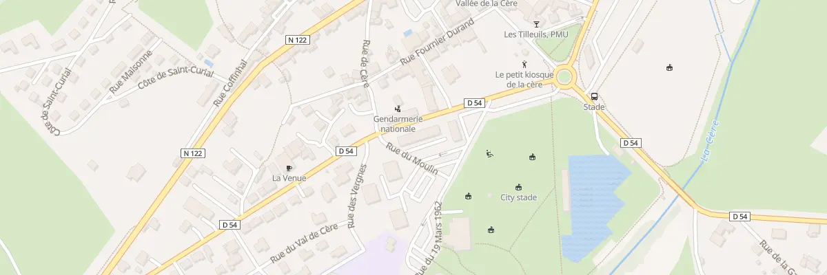 Plan du 6 Rue du Moulin à Vic-sur-Cère
