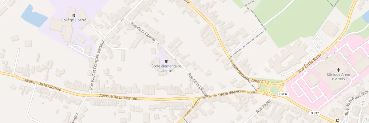 Plan du 3 Rue de la Liberté à Annezin
