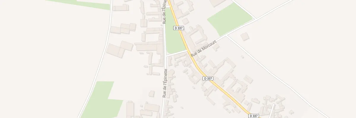 Plan du 3 Rue du Jeu de Paume à Bayonvillers