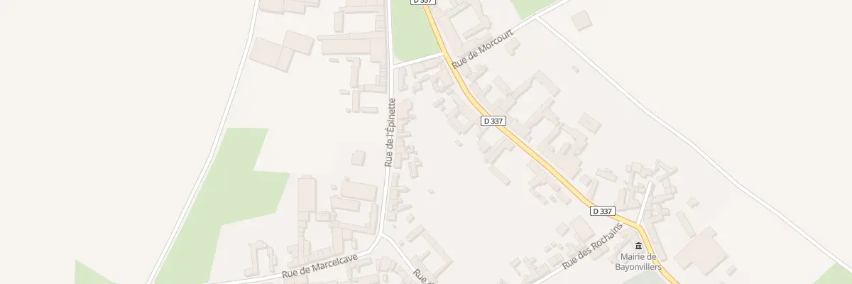 Plan du 14 Rue de l’Epinette à Bayonvillers