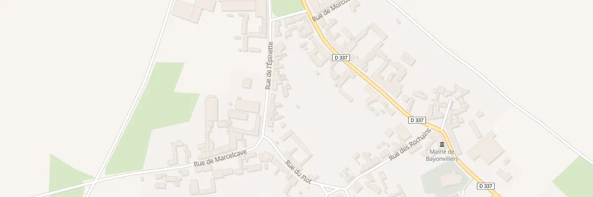 Plan du 6 Rue de l’Epinette à Bayonvillers