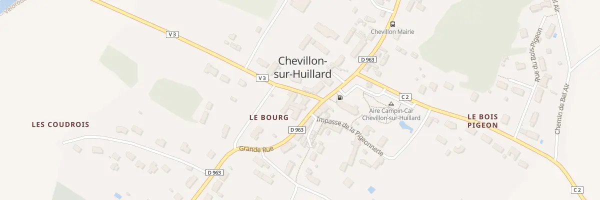 Plan du 1 Rte de Saint-Maurice à Chevillon-sur-Huillard