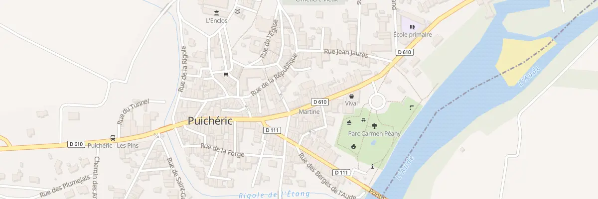 Plan du 48 Rte Minervoise à Puichéric