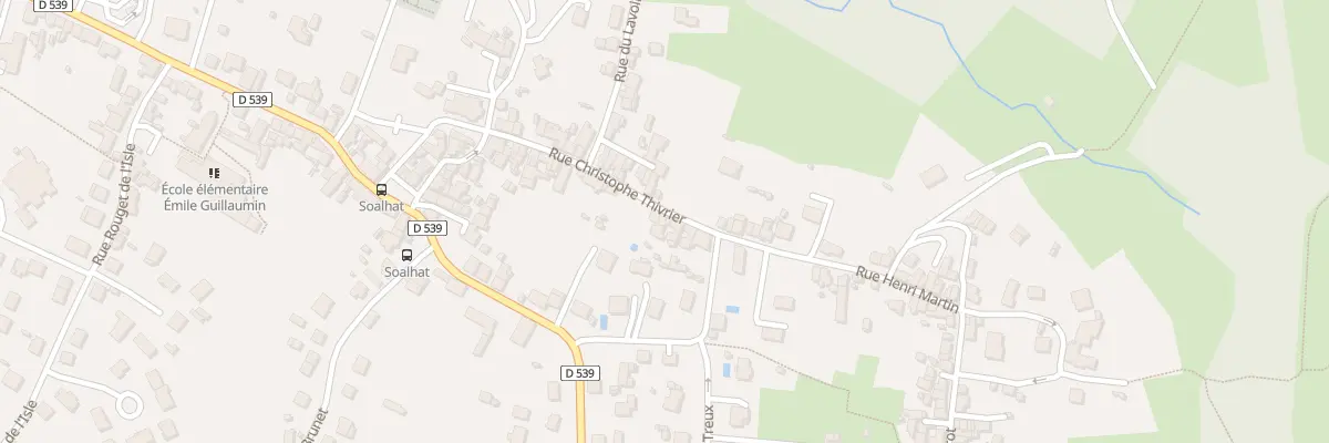 Plan du 40 Rue Christophe Thivrier à Désertines