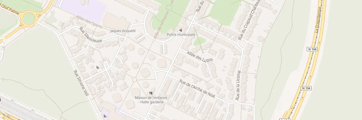 Plan du 59 Rue du Lapin Vert à Émerainville