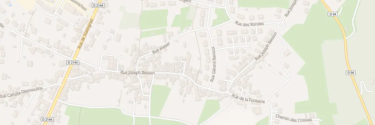 Plan du 69 Rue Joseph Besson à Désertines