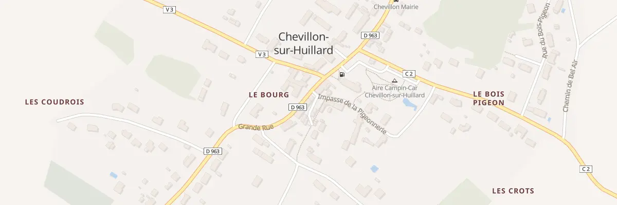 Plan du 53 Grande Rue à Chevillon-sur-Huillard