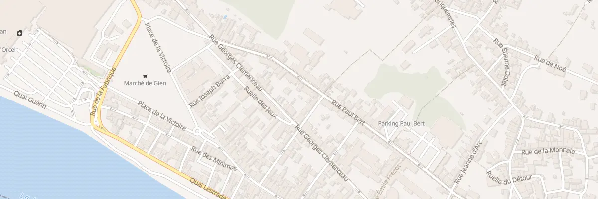 Plan du 38 Rue Georges Clémenceau à Gien