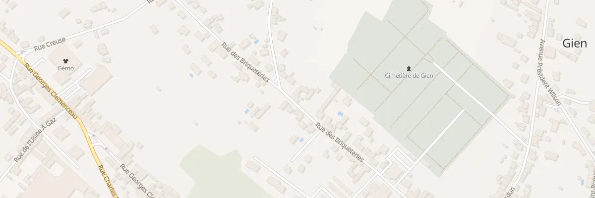 Plan du 54 Rue des Briqueteries à Gien