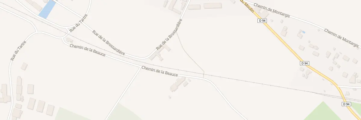 Plan du 13 Rue de la Brossardière à Mignères