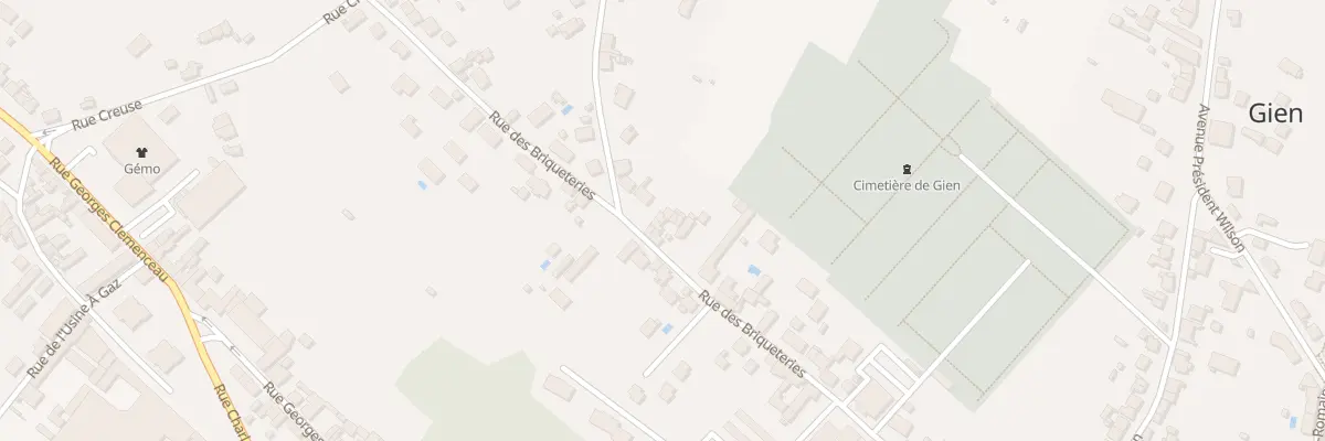 Plan du 56 Rue des Briqueteries à Gien