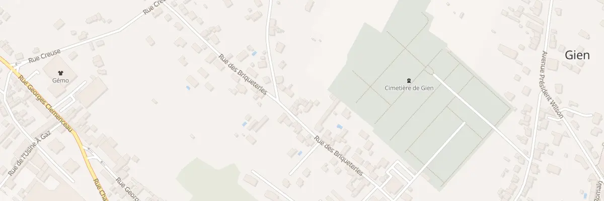 Plan du 58B Rue des Briqueteries à Gien