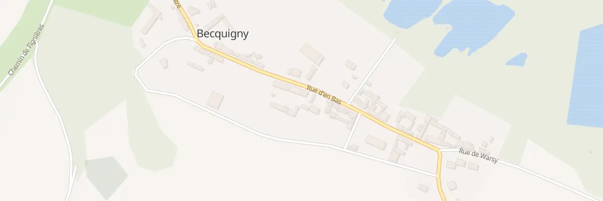 Plan du 12 Rue d’en Bas à Becquigny