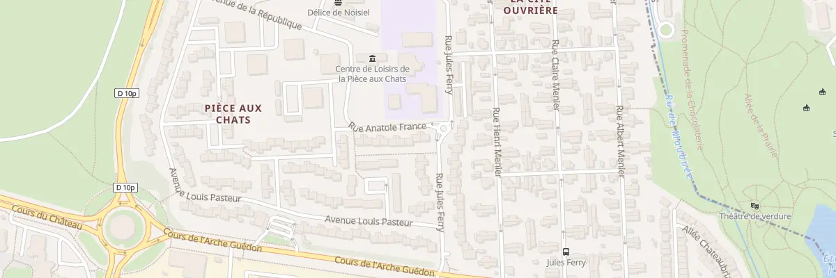 Plan du 10 Rue Anatole France à Noisiel