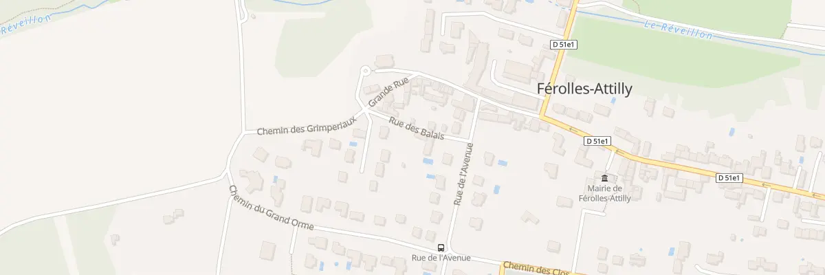 Plan du 6 Rue des Balais à Férolles-Attilly