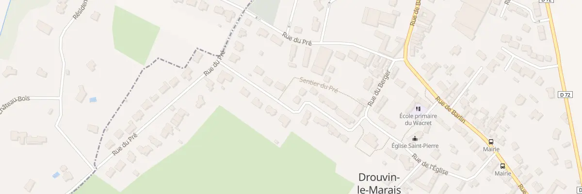 Plan du 100 Rue des Anciens Jardins Ouvrie à Drouvin-le-Marais