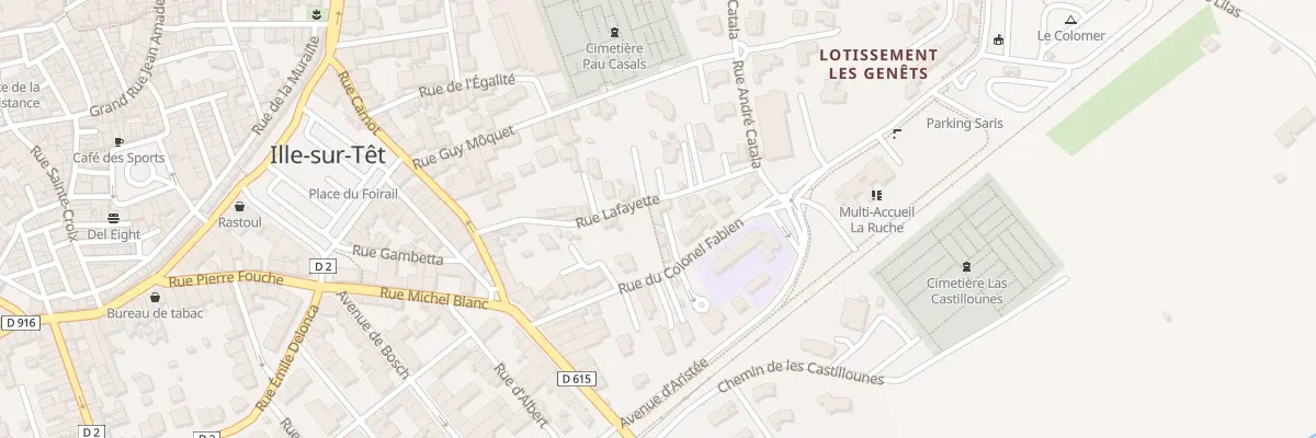 Plan du 14 Rue Lafayette à Ille-sur-Têt