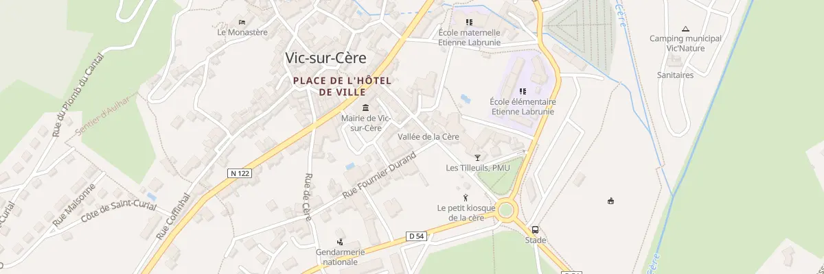 Plan du 11 Rue Basse à Vic-sur-Cère