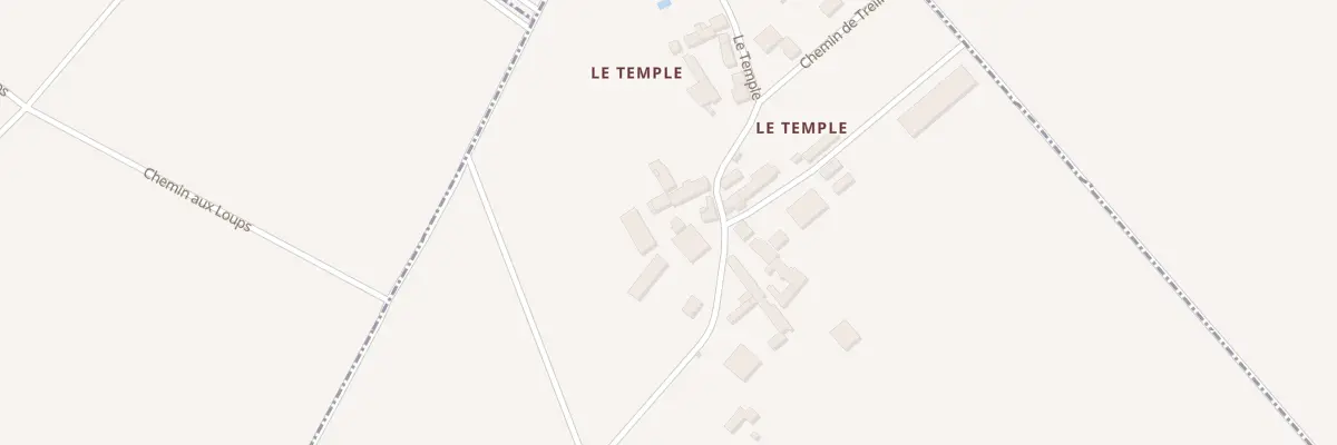 Plan du 7 Le Temple à Mignères