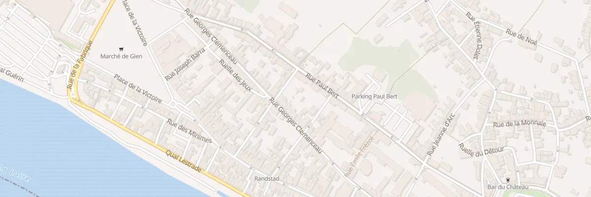 Plan du 26 Rue Georges Clémenceau à Gien