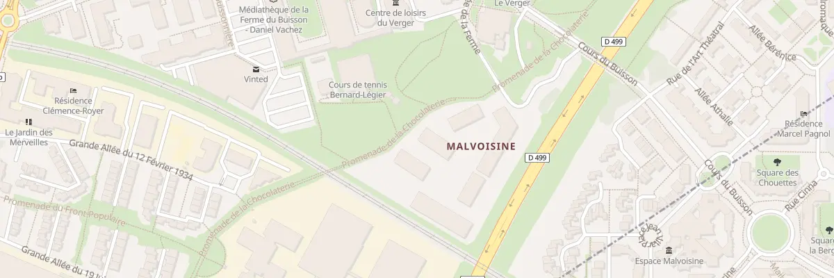 Plan du 1 All de la Malvoisine à Noisiel
