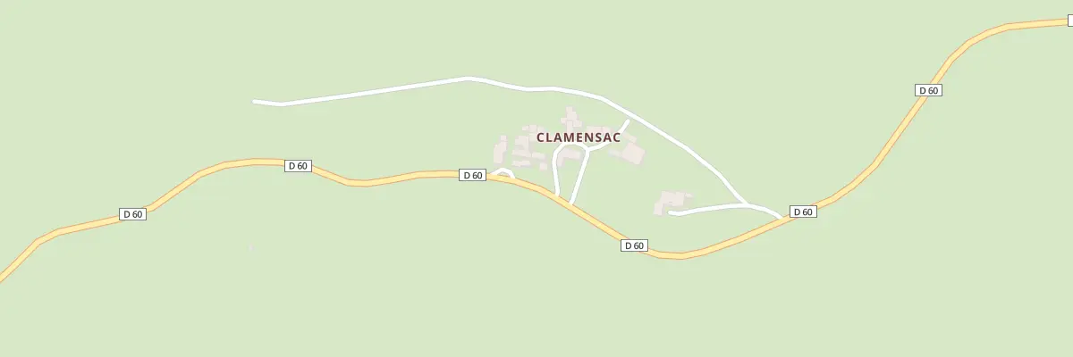 Plan de Clamensac à Coupiac