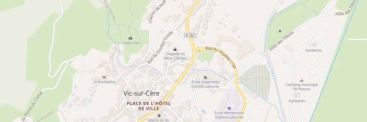 Plan du 12 Rue Saint Rémy à Vic-sur-Cère