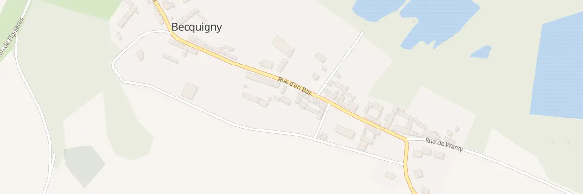 Plan du 14 Rue d’en Bas à Becquigny